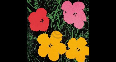 Kunstdruk Andy Warhol - Flowers C. 1964 - 60x60cm