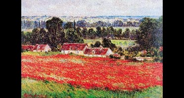 Kunstdruk Claude Monet - Field of Poppies 100x70cm