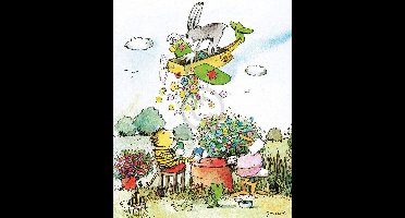 Kunstdruk Janosch - Blumenregen 48x58cm