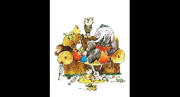 Kunstdruk Janosch - Gruppenbild 48x58cm