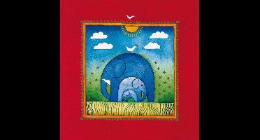 Kunstdruk Linda Edwards - Three little elephants 40x40cm