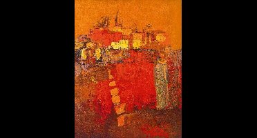 Kunstdruk Madjid - Squares 70x90cm