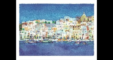 Kunstdruk Ralf Westphal - Corricella, Insel Procida 40x30cm