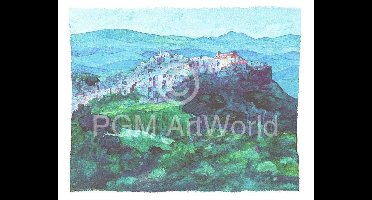 Kunstdruk Ralf Westphal - Sizilien 90x70cm