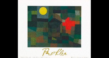 Kunstdruk Paul Klee - Incendio la luna piena, 1933 30x24cm