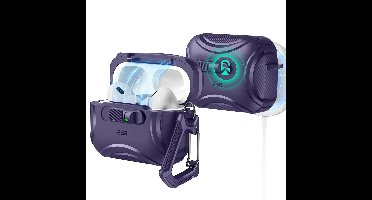 AirPods Pro 3 Cyber FlickLock Magnetic Case - Purple