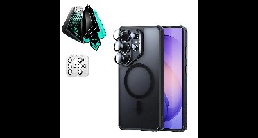 Galaxy S26 Ultra Bundle Classic Hybrid Magnetic Case and Armorite® Privacy Screen Protector - Frosted Black