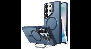 Galaxy S26 Ultra Classic Hybrid Magnetic Case (Stash Stand) - Frosted Blue