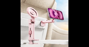Airplane Phone Holder Mount (HaloLock) - Pink