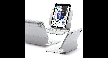 iPad Air 11” (2024) Rebound Magnetic Keyboard Case 360 - US Layout-White