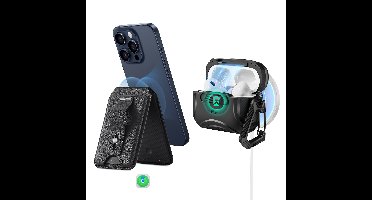 Cyber FlickLock Everyday-Carry Bundle for AirPods Pro (2023/2022/2019) - Black