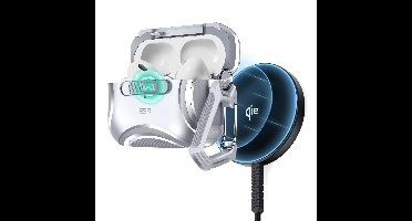 Cyber FlickLock Snap-and-Charge Bundle for AirPods Pro (2023/2022/2019) - Silver