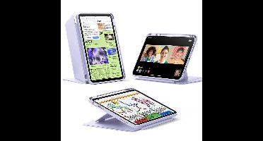 iPad 11" (A16, 2025) Flip Magnetic Case with Pencil Holder - Light Purple