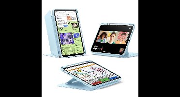 iPad 11" (A16, 2025) Flip Magnetic Case with Pencil Holder - Sky Blue