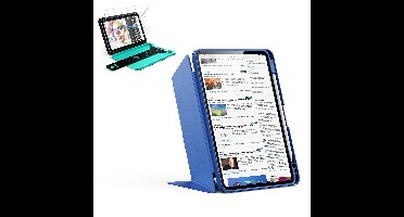 iPad 11" (A16) 2025 Bundle Flip Magnetic Case with Pencil Holder & Armorite® Paper-Feel Protection - Navy Blue