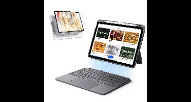 iPad 11" (A16) 2025 Flex Keyboard Case (Detachable) Paper-Feel Bundle - US Layout-Dark Gray