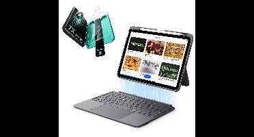 iPad 11" (A16) 2025 Flex Keyboard Case (Detachable) Protection Bundle - US Layout-Dark Gray