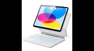 iPad 10th Generation Rebound Magnetic Keyboard Case - US Layout-White