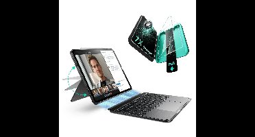 iPad Air 11" (M3) 2025 Bundle Shift Keyboard Case and Armorite Screen Protector -US Layout-Dark Gray