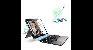iPad Air 11″ (M3) 2025 Bundle: Shift Tastaturhülle mit Geo Digitalstift - DE Layout - Dark Gray