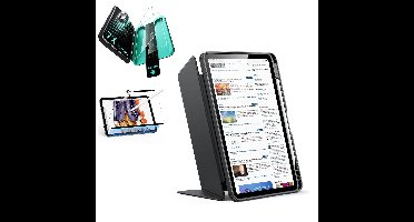 iPad Air 11" (M4) 2026 Bundle Flip Magnetic Case with Pencil Holder, Paper-Feel Magnetic & Armorite® Protection - Black
