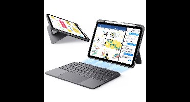 iPad Air 11" (M4) 2026 Flex Keyboard Case (Detachable)- US Layout-Dark Gray