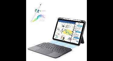 iPad Air 11” (M2) 2024 Flex Keyboard Case (Detachable) With Digital Pencil Bundle- US Layout Dark Gray