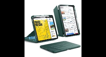 iPad Air 11" (M4) 2026 Flip Magnetic Case with Pencil Holder - Green