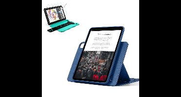 iPad Air 13" (M4) 2026 Bundle Shift Magnetic Case & Armorite® Paper-Feel Protection - Navy Blue