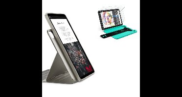 iPad Air 13" (M4) 2026 Bundle Shift Magnetic Case & Armorite® Paper-Feel Protection - Titanium