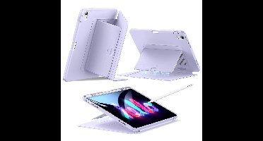 iPad Air 13" (M4) 2026 Flip Magnetic Case with Pencil Holder - Light Purple