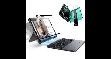 iPad Air 11" (M4, 2026) Shift Tastaturhülle (abnehmbar) & Paper-Feel Schutzbundle - DE Layout - Dark Gray