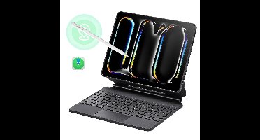 iPad Pro 13ʺ (2025) Rebound Magnetic Keyboard Case 360 Pencil Bundle - US Layout-Black