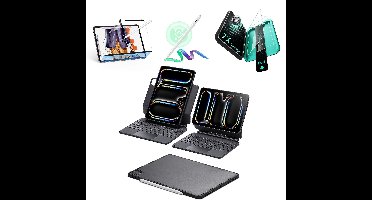 iPad Pro 11ʺ (2025) Bundle Rebound Magnetic Keyboard Case 360 Digital Pencil & Screen Protectors - US Layout-Black