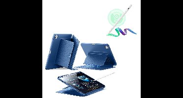 iPad Pro 13″ (2025) Flip Magnetic Case with Pencil Bundle - Navy Blue