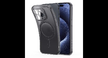 iPhone 15 Pro Max Zero Clear Case (HaloLock) - Frosted Black