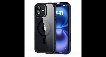 iPhone 16 Classic Hybrid Case (HaloLock) - Clear Black