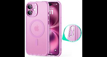 iPhone 16 HaloLock Classic Hybrid Case (Camera Control) - Frosted Pink