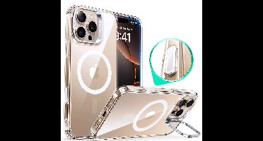 iPhone 16 Pro Classic Hybrid Magnetic Case (Camera Control, Stash Stand) - Clear