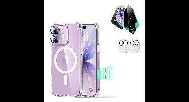 iPhone 17 Bundle Classic Hybrid Magnetic Case (Camera Control) and Armorite Privacy Screen Protector - Clear