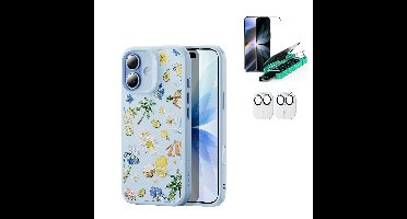 iPhone 17 Bundle Classic Hybrid Magnetic Case (Camera Control) and Armorite Screen Protector - Tropical Paradise