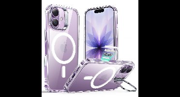 iPhone 17 Classic Hybrid Magnetic Case (Camera Control, Stash Stand) - Clear
