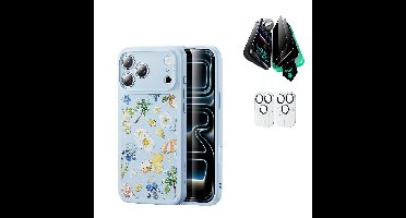 iPhone 17 Pro Max Bundle Classic Hybrid Magnetic Case (Camera Control) and Armorite Privacy Screen Protector - Tropical Paradise