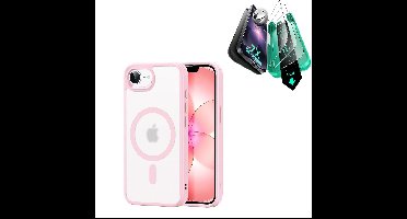iPhone 17e Bundle Classic Hybrid Magnetic Case & Armorite® Screen Protector - Frosted Bubblegum Pink