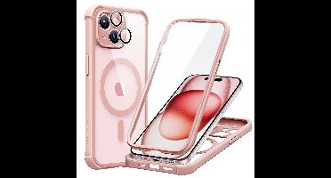 iPhone 15 Armor Tough Case (HaloLock) - Clear Pink