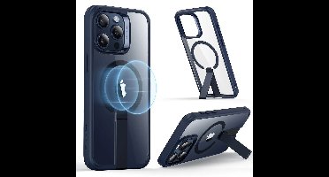 iPhone 15 Pro Boost Flickstand Case (HaloLock) - Clear Dark Blue