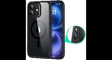 iPhone 16 HaloLock Classic Hybrid Case (Camera Control) - Clear Black