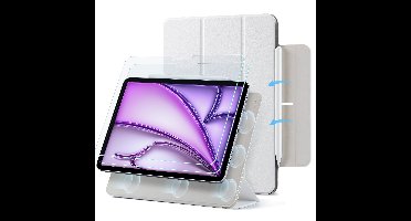 iPad Air 13" (2024) Rebound Magnetic Protection Bundle - Brilliant White