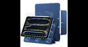 iPad Pro 13" (2024) Rebound Magnetic Protection Bundle - Navy Blue