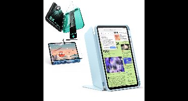 iPad 11" (A16, 2025) Flip Transformation Bundle - Sky Blue